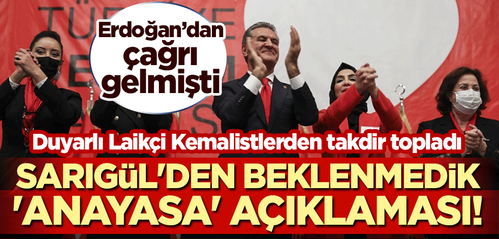Erdoğan çağrıda bulunmuştu... Mustafa Sarıgül'den beklenmedik 'anayasa' açıklaması!