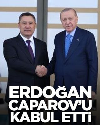 Erdoğan, Caparov'u kabul etti