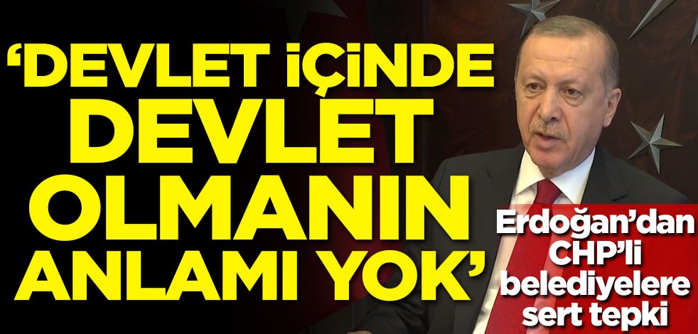 Erdoğan: Devlet içinde devlet olmanın anlamı yok