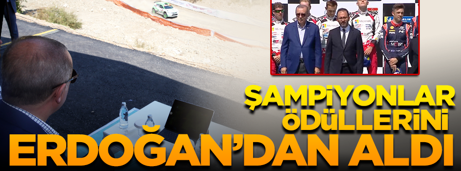 Şampiyonlar ödüllerini Erdoğan'dan aldı