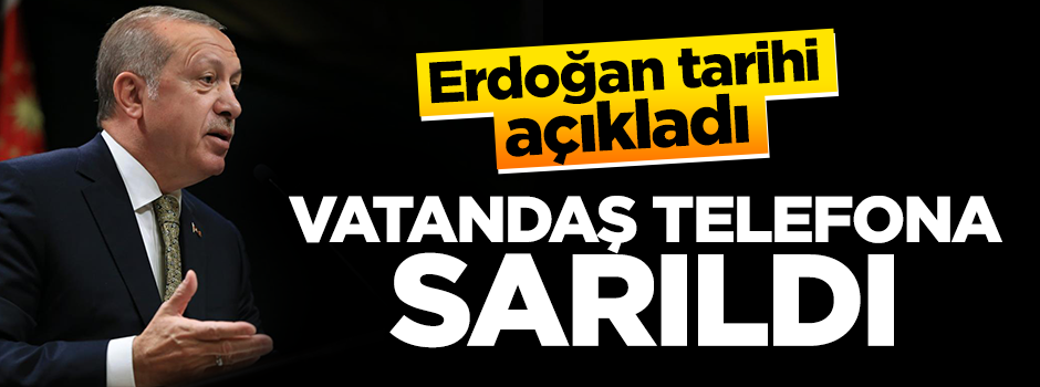 Erdoğan 'erken seçim' kararını açıkladı, vatandaş telefona sarıldı