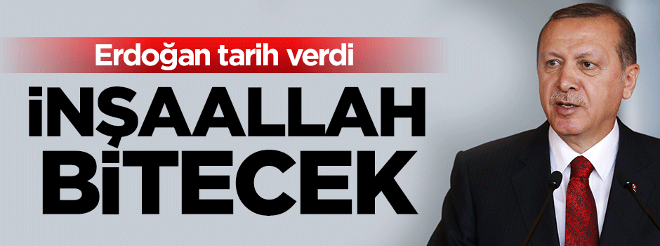 Erdoğan: Fatih projesini 3 yıl içinde bitireceğiz