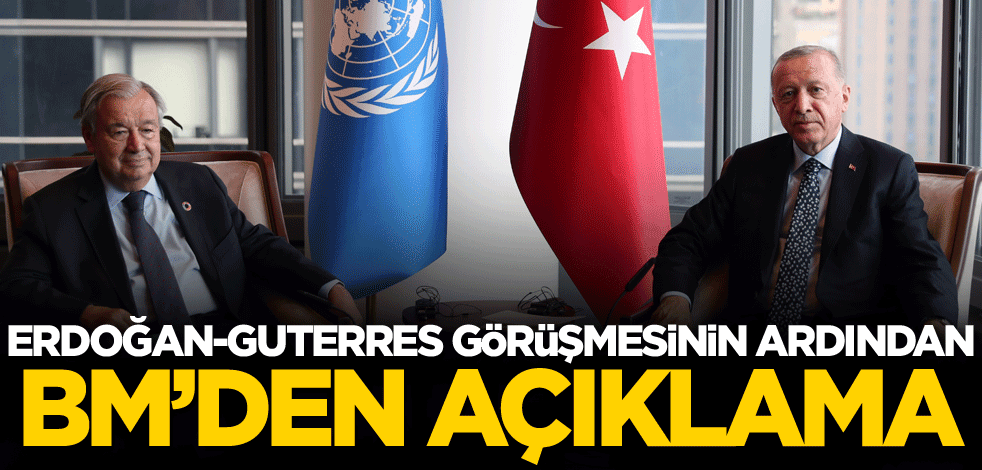 Erdoğan-Guterres görüşmesinin ardından BM'den açıklama