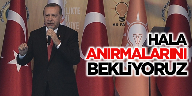 Erdoğan: Hala anırmalarını bekliyoruz