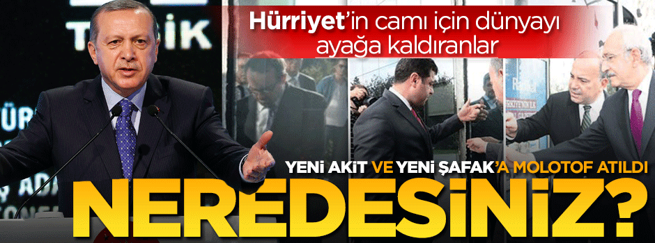 Erdoğan: Hürriyet için yaygara koparanlar nerede?