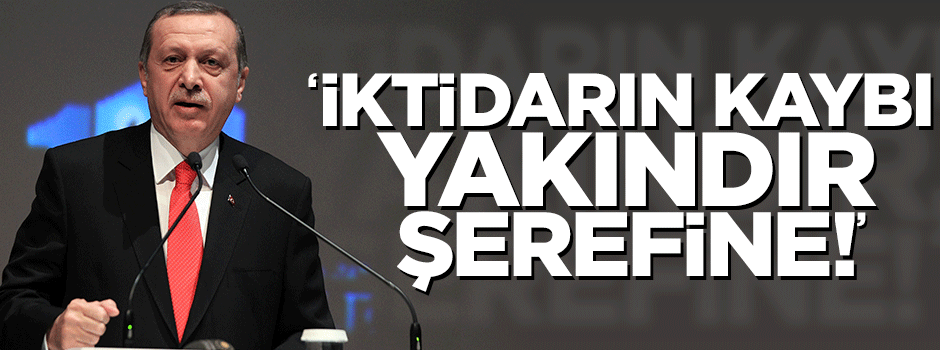 Erdoğan: 'İktidar partisinin iktidarı kaybı yakındır. Şerefine' diyorlar