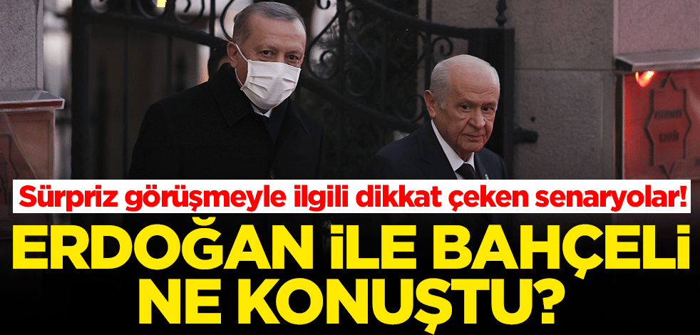 Erdoğan ile Bahçeli arasındaki sürpriz görüşmeyle ilgili dikkat çeken senaryolar!