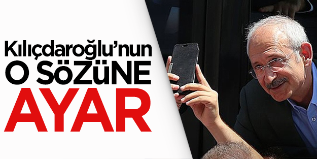 'Erdoğan ile görüşmem' diyen Kılıçdaroğlu'na ayar