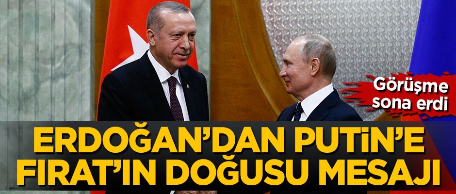 Erdoğan ile Putin görüşmesi sona erdi