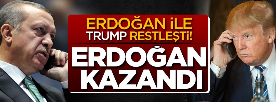 Erdoğan ile Trump restleşti! Erdoğan kazandı