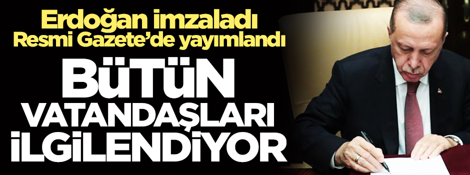 Erdoğan imzaladı! Bürokrasinin azaltılması genelgesi Resmi Gazete'de yayımlandı