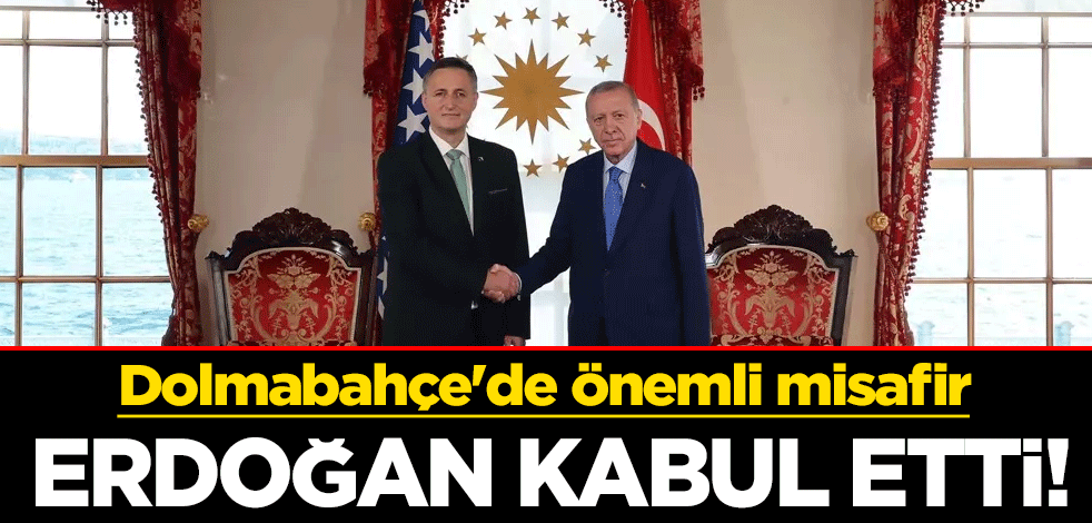 Erdoğan kabul etti! Dolmabahçe'de önemli misafir