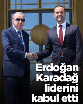 Erdoğan Karadağ Başbakanı'nı kabul etti