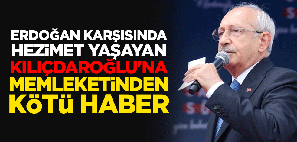 Erdoğan karşısında hezimet yaşayan Kılıçdaroğlu'na memleketinden kötü haber