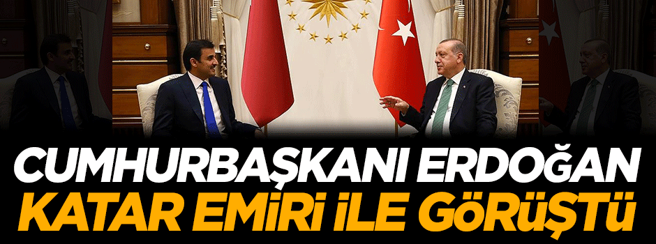 Erdoğan, Katar Emiri ile bir araya geldi