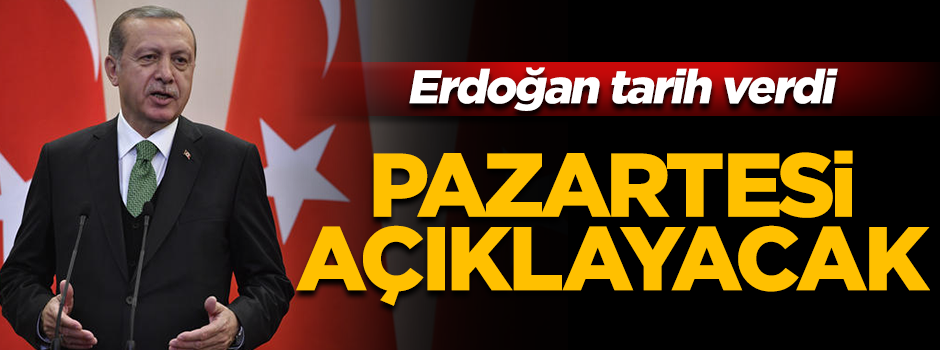 Erdoğan: Manifestoyu Pazartesi günü açıklayacağım