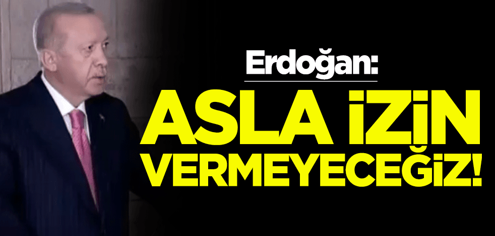 Erdoğan: Milletimizin birliğine kastedilmesine asla izin vermeyeceğiz!