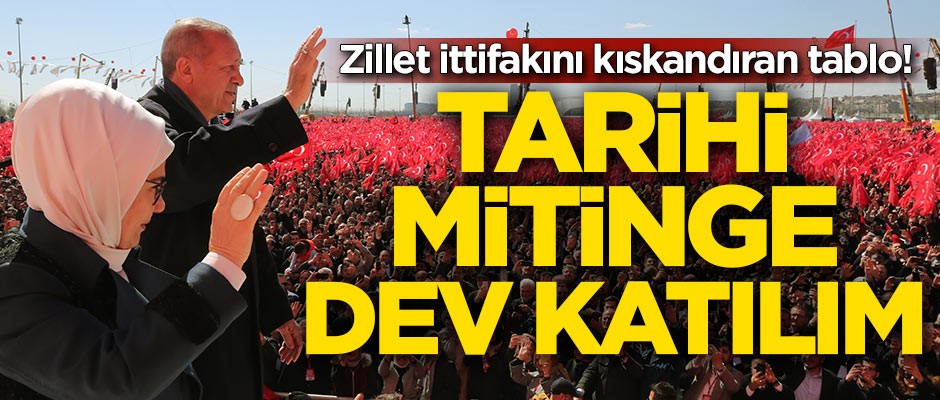 Erdoğan mitinge katılanların sayısını açıkladı