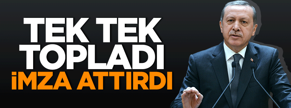 Erdoğan muhtarlardan sigarayı bırakma sözü aldı