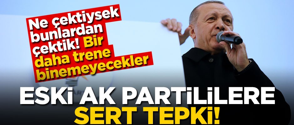 Erdoğan: Ne çektiysek bunlardan çektik