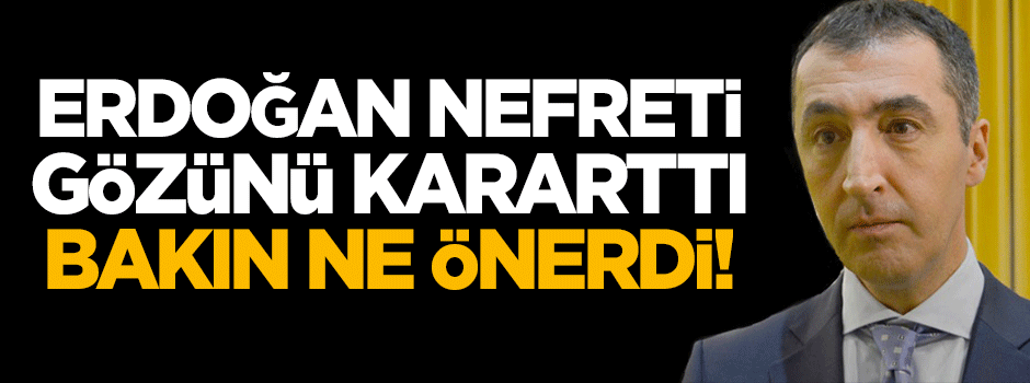 Erdoğan nefreti gözünü kararttı, bakın ne önerdi!