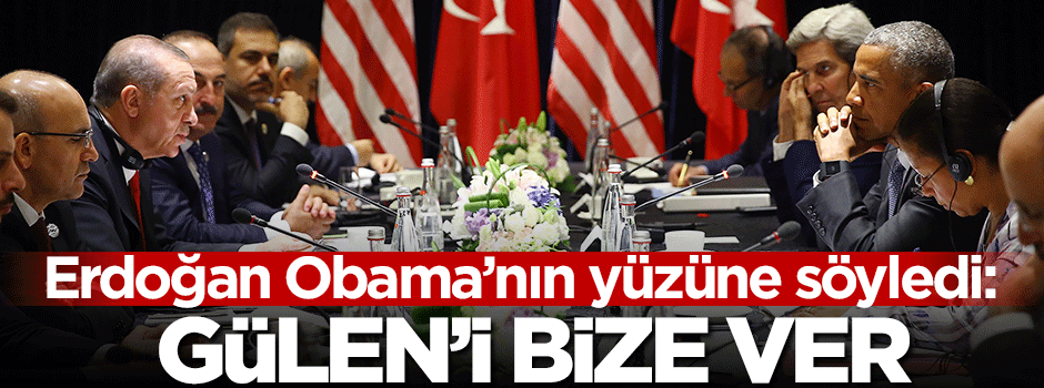 Erdoğan Obama görüşmesi sona erdi