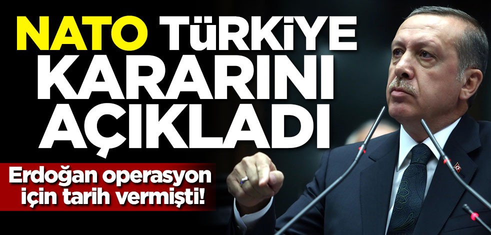 Erdoğan operasyon için tarih vermişti! NATO Türkiye kararını açıkladı