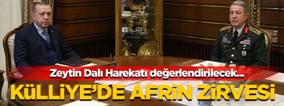 Erdoğan, Orgeneral Akar'ı kabul etti