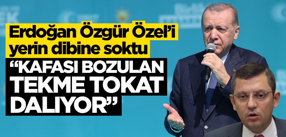 Erdoğan, Özür Özel'i yerin dibine soktu! "Kafası bozulan tekme tokat dalıyor"