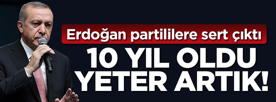 Erdoğan partililere sert çıktı: Fena fırçalayacağım