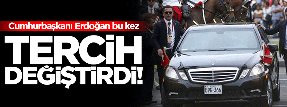 Erdoğan Peru'da kendi aracını kullanmadı