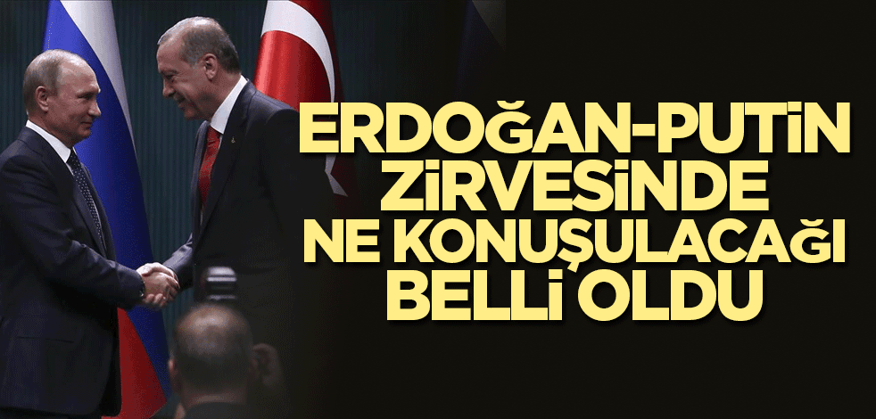 Erdoğan-Putin zirvesinde masada neyin olduğu belli oldu