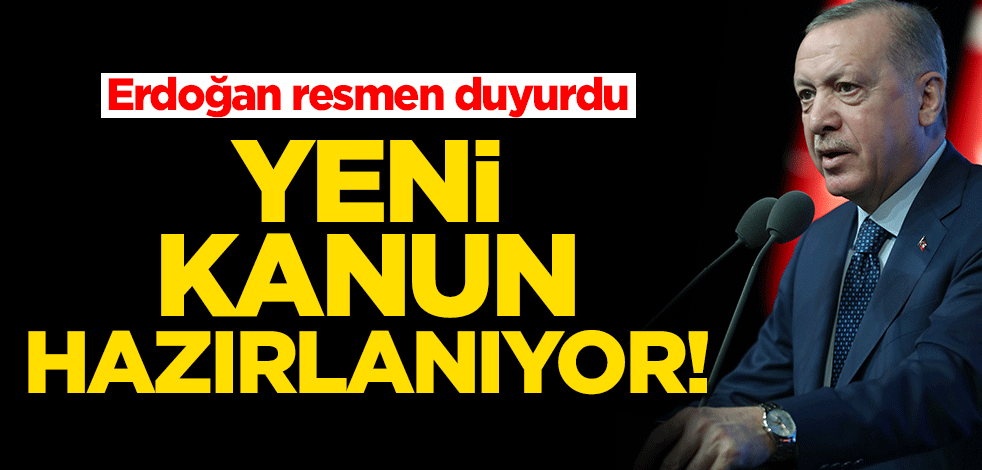 Erdoğan resmen duyurdu: Meclis bir Su Kanunu hazırlıyoruz