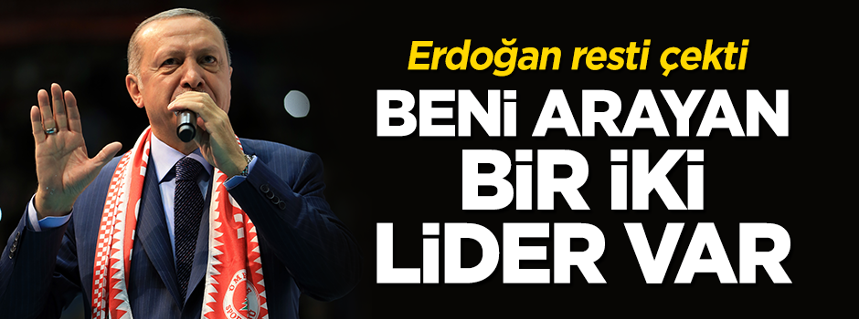 Erdoğan resti çekti: Siz yolunuza, biz yolumuza!