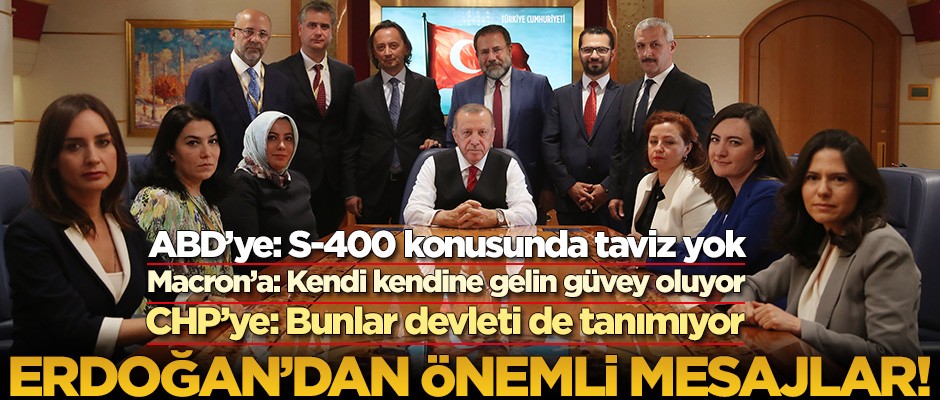 Erdoğan: S-400’den taviz yok, tükürdüğümüzü yalamak devlet adamlığıma uymaz!