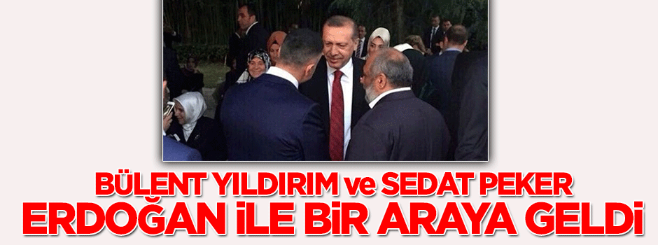 Erdoğan, Sedat Peker ve Bülent Yıldırım ile bir araya geldi