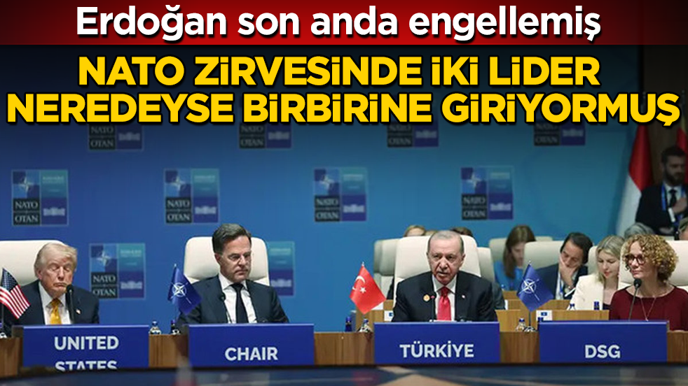 Erdoğan son anda engellemiş! NATO zirvesinde iki lider neredeyse birbirine giriyormuş