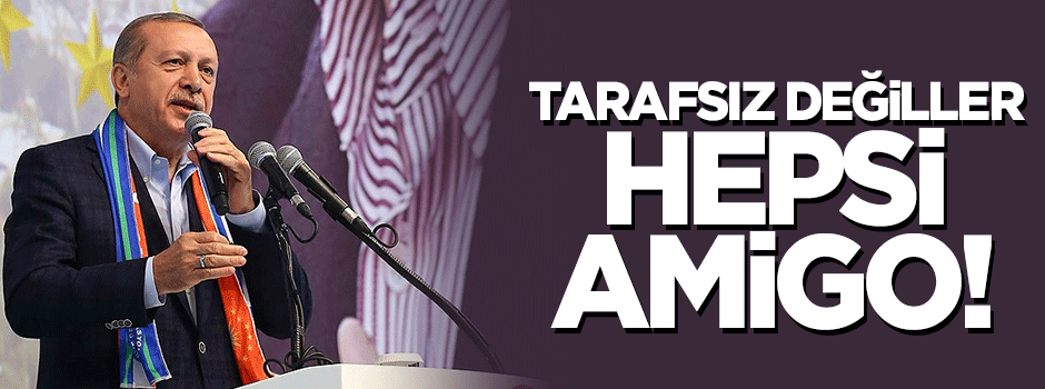 Erdoğan: Sorsanız tarafsızlar ama hepsi amigo