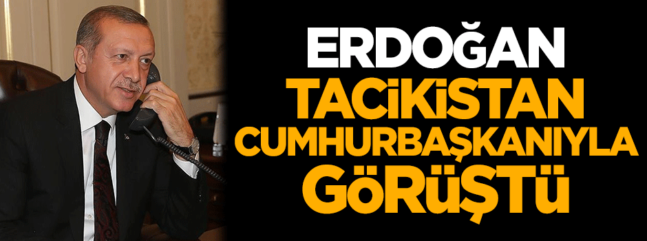 Erdoğan, Tacikistan Cumhurbaşkanı ile görüştü