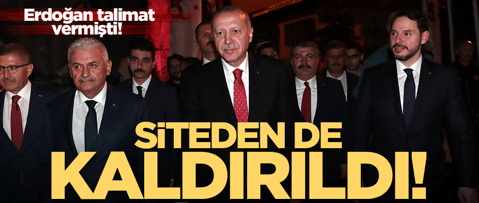 Erdoğan talimat vermişti! Liste güncellendi