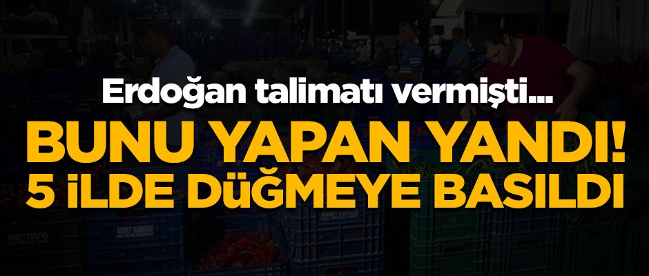 Erdoğan talimatı vermişti! 5 ilde düğmeye basıldı, bundan sonra...