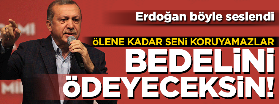 Erdoğan Tokat'ta vatandaşlara seslendi: Bunun bedelini ağır ödeyeceksin!