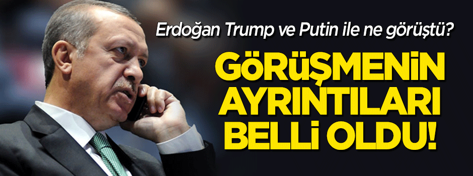 Erdoğan, Trump ve Putin ile ne görüştü? İşte ayrıntılar