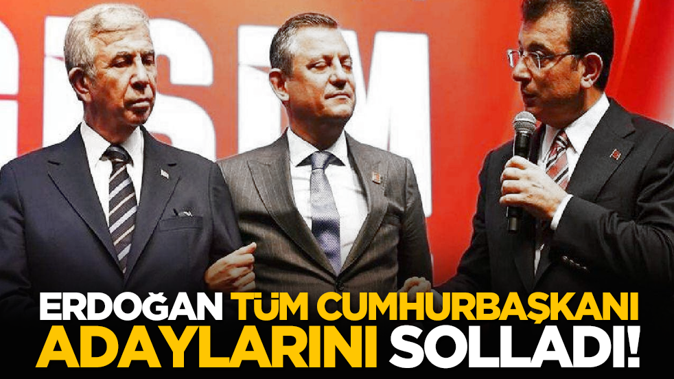Erdoğan tüm cumhurbaşkanı adaylarını solladı!