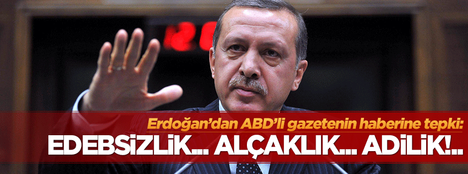 Erdoğan'dan ABD'li gazeteye sert tepki: Edebsizlik, alçaklık, adilik
