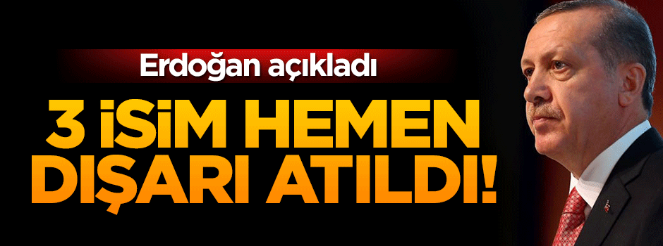 Erdoğan: Üç Paralel isim tespit ettik
