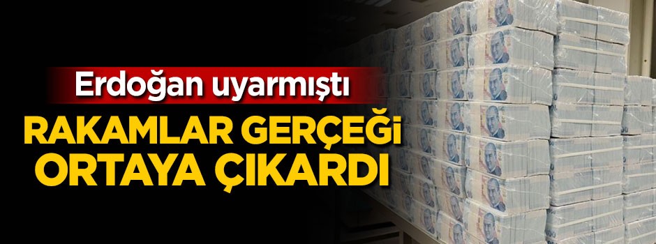 Erdoğan uyarmıştı! Rakamlar gerçeği ortaya çıkardı