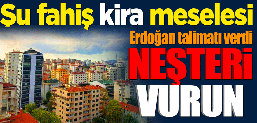Erdoğan 'vatandaş en çok bu konuda mağdur' deyip acil çözüm talimatı verdi: Neşteri vurun!