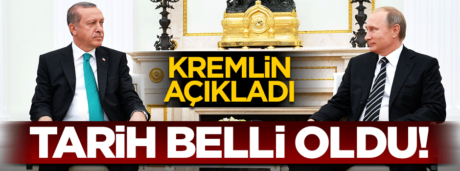 Erdoğan ve Putin 3 Eylül'de görüşecek