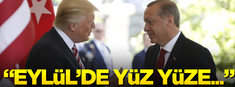 "Erdoğan ve Trump eylül ayında yüz yüze görüşebilir"